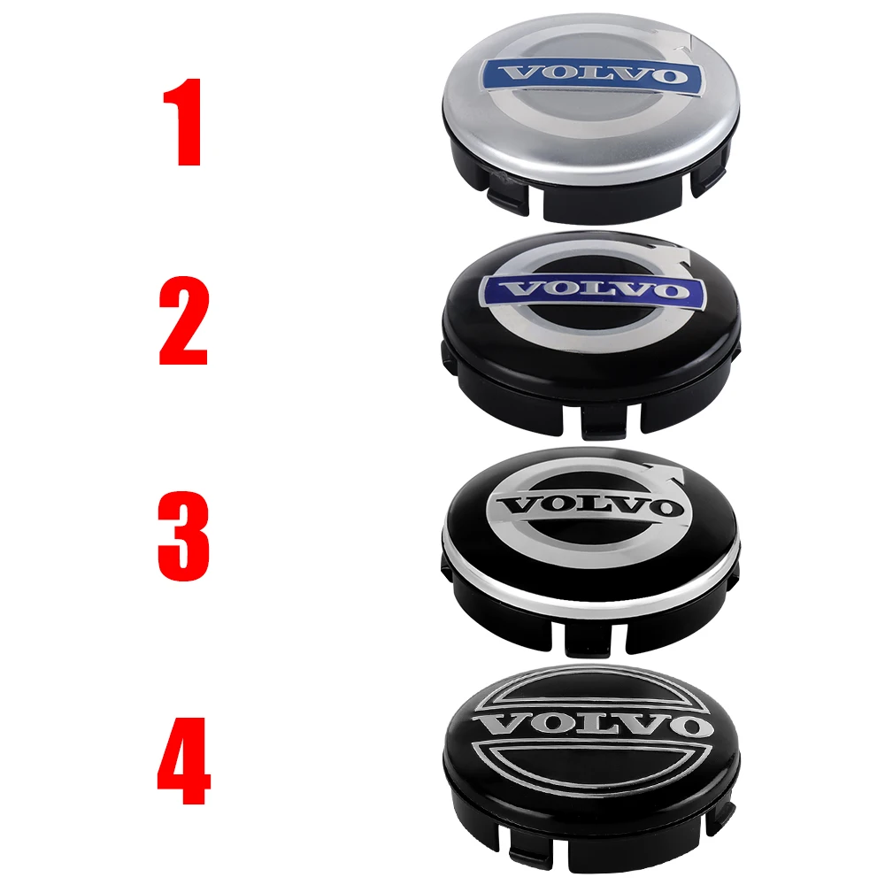 Комплект из 4 колпачков для центра диска колеса (566064 мм) с эмблемой Volvo для моделей T6 AWD, C30, C40, C50, C70, S40, S60, S70, S80, S90, V40, V50, XC90 (art.: 3920d8a691048) - 3920d8a691048