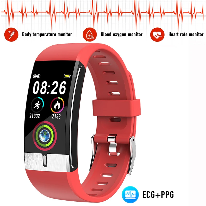 

E66 smart watch thermometer smart bracelet ECG blood pressure oxygen heart rate monitor pedometer step monitoring Wristband