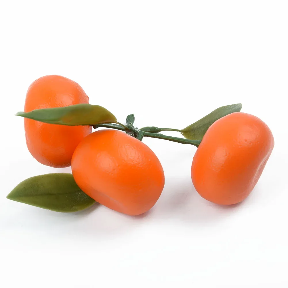 Искусственный искусственный мандарин реалистичные аксессуары детали имитация