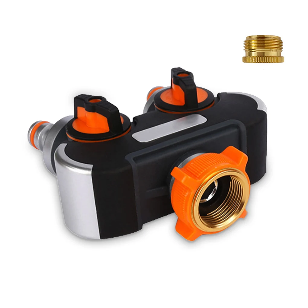 

2 Way Water Distributor Splitter Faucet Adapter Exterior Connector Gardening Irrigation System Outdoor Supplies EU