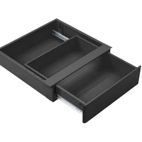 standing desk storage organizer metal under desk drawer sliding workstation drawers