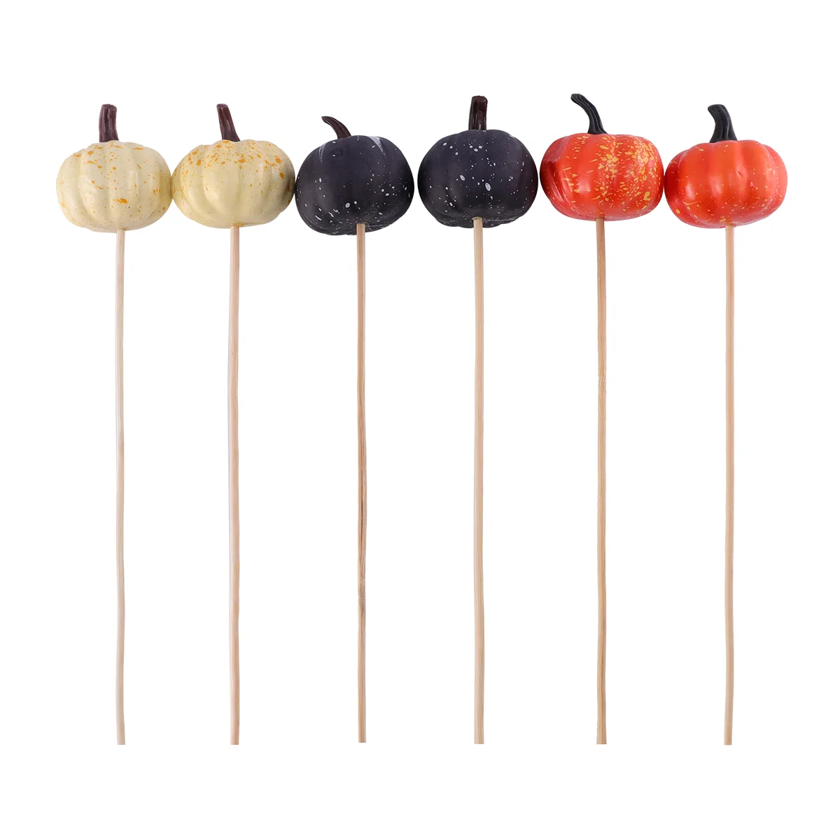 

6pcs Duable Simulated Lightweight Decorative Ornament Pumpkin Family
