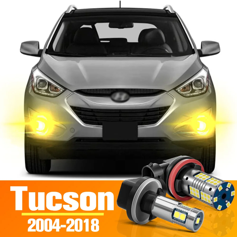 

2X светодиодные передние противотуманные фасветильник для Hyundai Tucson 2004-2018 2005 2006 2007 2008 2009 2010 2011 2012 2013 2014 2016