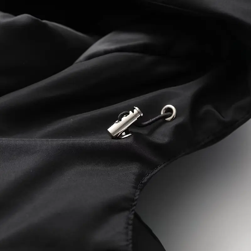 Women's Fall Winter Padding Coat TRAFZA Casual Hooded Jacket New 2024 Fashion Simple Versatile Black