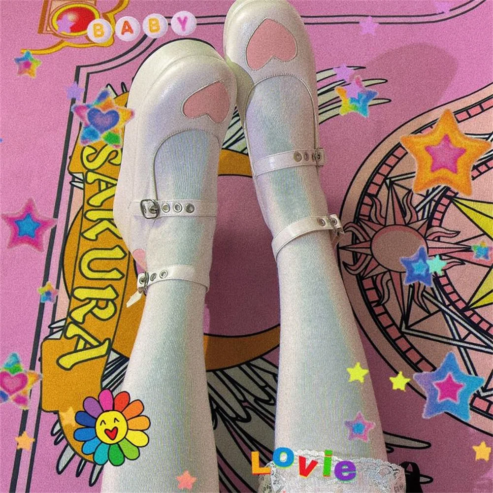 

DORATASIA Female Mary Janes Pumps Wedges Buckle Strap Platform Sweet Casual New Japanese Style Woman Comfy Shoes Cosplay Lolita