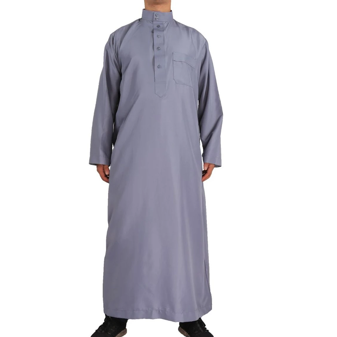 Muslim Fashion Men's Arab Robe Abaya for Men Islam Muslim Long Sleeve Abaya Saudi Arabia De Moda Musulmana Ropa Islamica Hombre