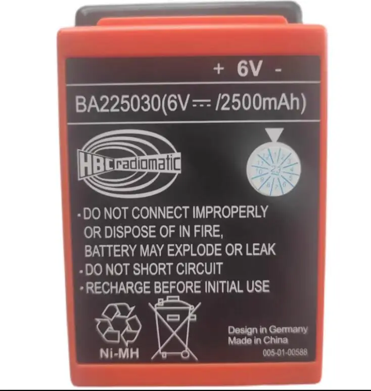 

1pce BA225030 2500 mA HBC Pump Truck Remote Control Battery Pack Rechargeable