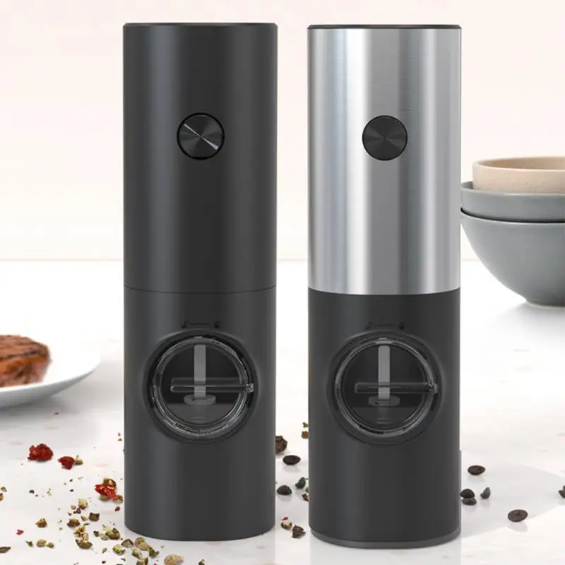 

Sea Salt Electric Pepper Grinder Energy Saving Adjustable Particle Thickness Pepper Shakers Kitchen Powder Gravity Induction