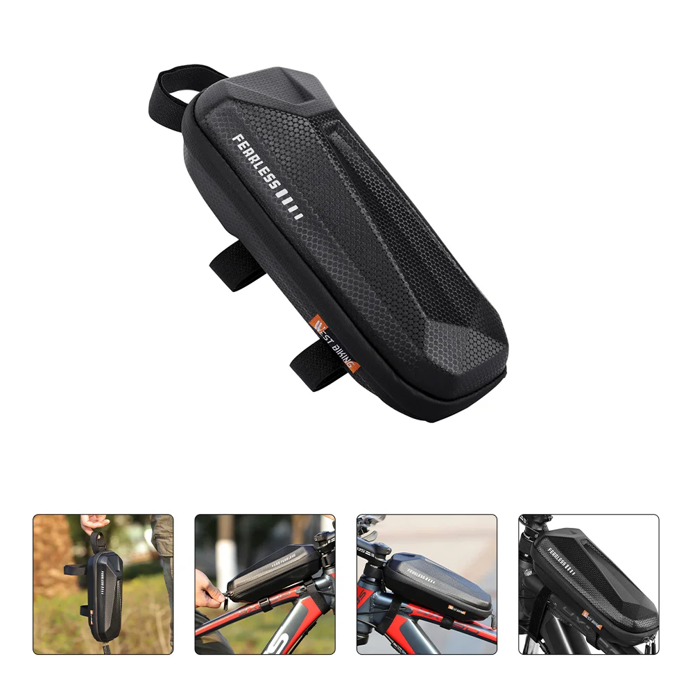 

Bike Tube Pouch Frame Cycling Triangle Front Storage Saddle Reflective Holder Mount Accessory Corner Mtb Organizer Bikepacking