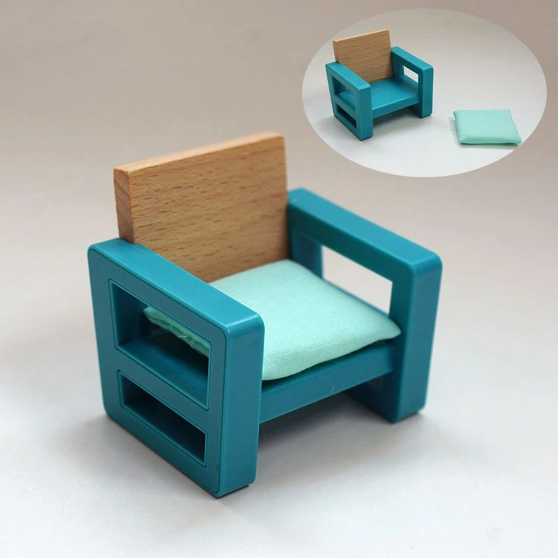 

Dollhouse Furniture Miniature Television Girls Party Favor Gift Supplies Portable Sofa Bed Table Game Creative Baby Toy