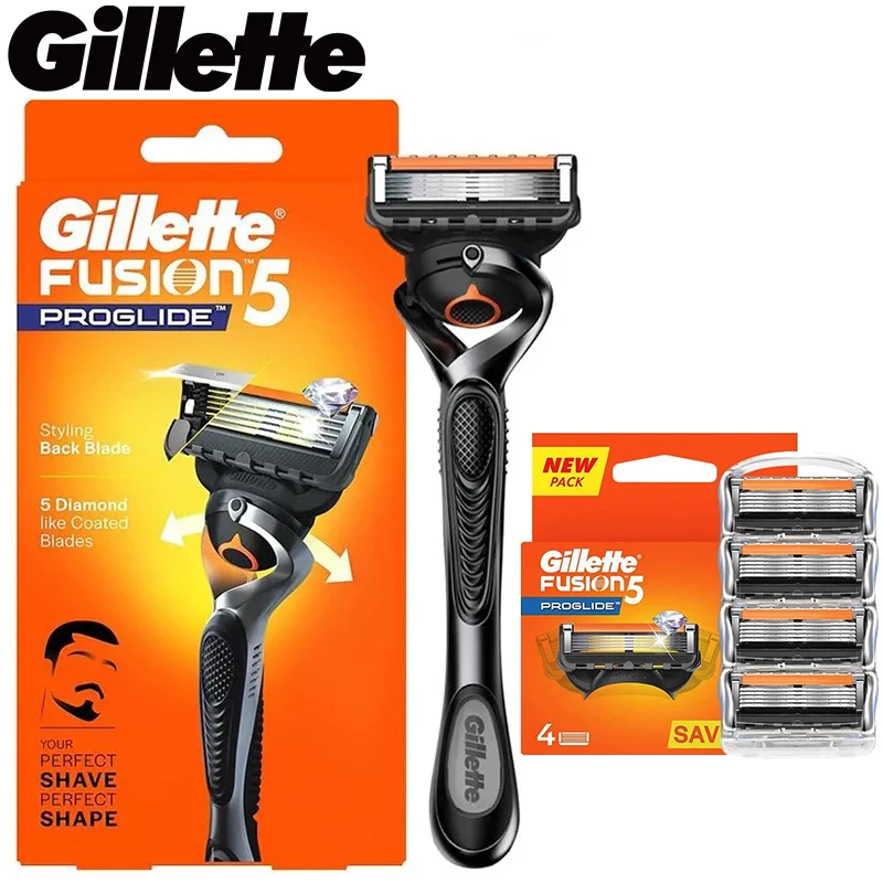 Фото Бритва Gillette Fusion 5 ProGlide, бритва для мужчин, сменные лезвия для бритвы Fusion 5 ProGlide, сменные кассеты для бритвы Gillette Fusion ProGlide для мужчин №1
