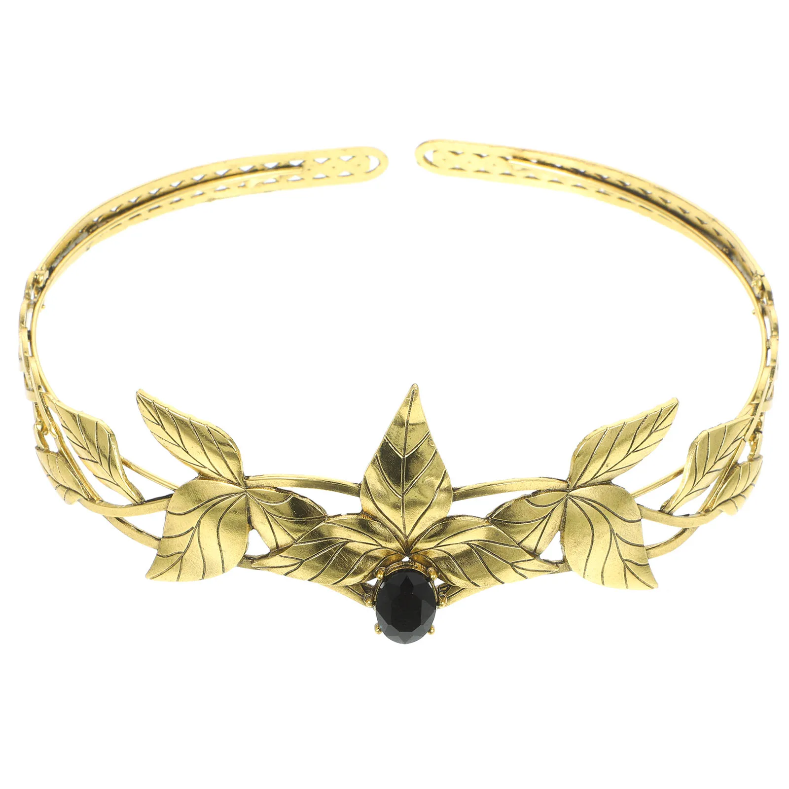 

Повязка на голову Свадебная женская, обруч с листьями для свадьбы, выпускного вечера, дня рождения