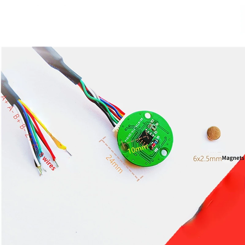 

Серия E24, инкрементный Поворотный Магнитный энкодер ABZ1024 Line ABZ256 \ 512 \ 1000 на заказ