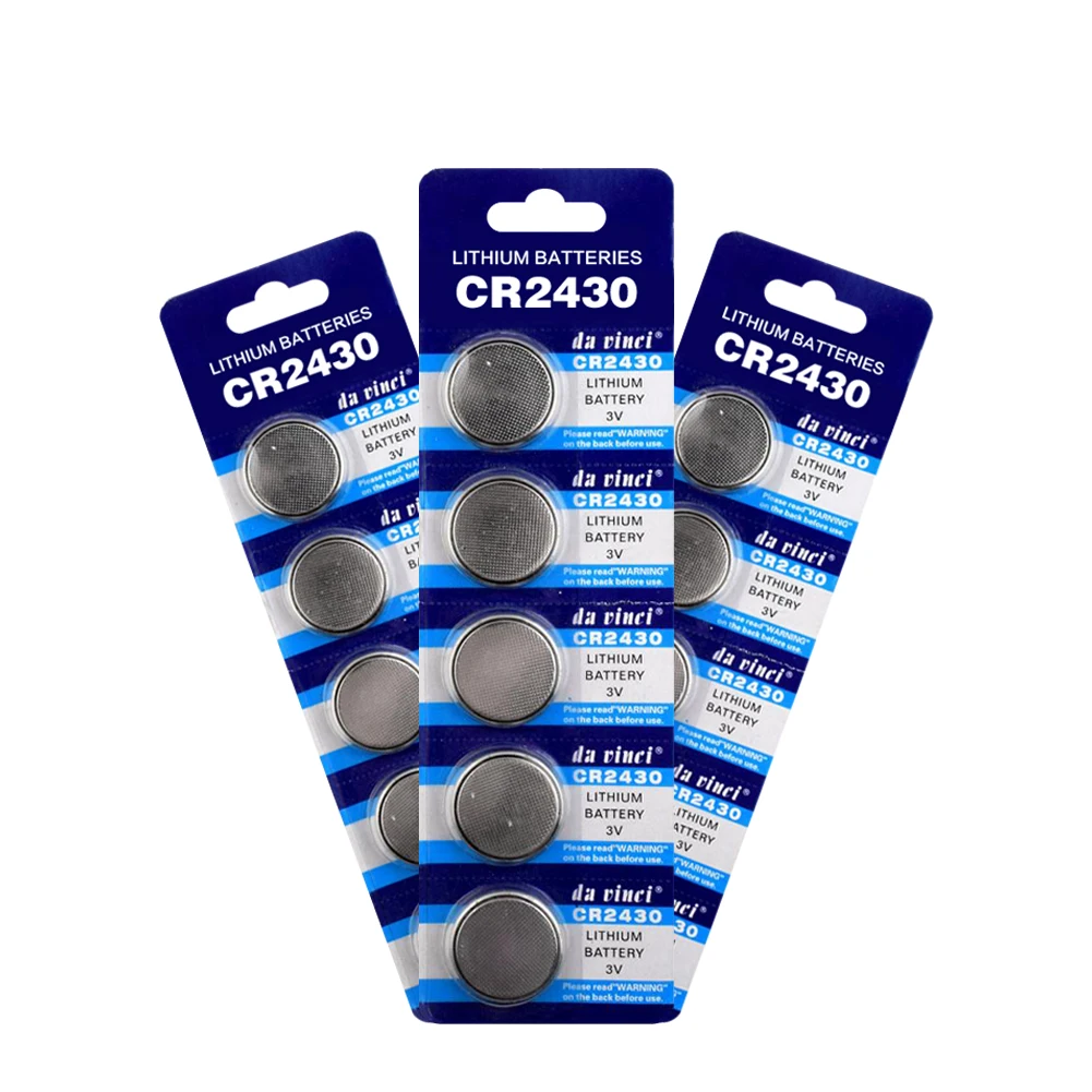 

YCDC 5-15Pcs CR2430 Lithium Battery DL2430 BR2430 KL2430 3V Coin Battery CR 2430 Single Use Button Battery For Watch Toys Remote