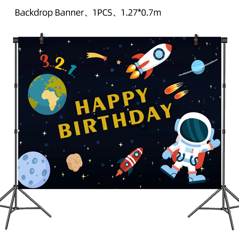 

1PCS Space Planet Baby Shower Background Decorations Celestial Body Theme Birthday Party Decorations DIY Backdrops Ornaments