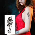 Наклейки-татуировки для макияжа, пожиратели смерти, темный Марк, аксессуары для косплея и танцевальной вечеринки, танцевальное искусство на руку, 10 шт.