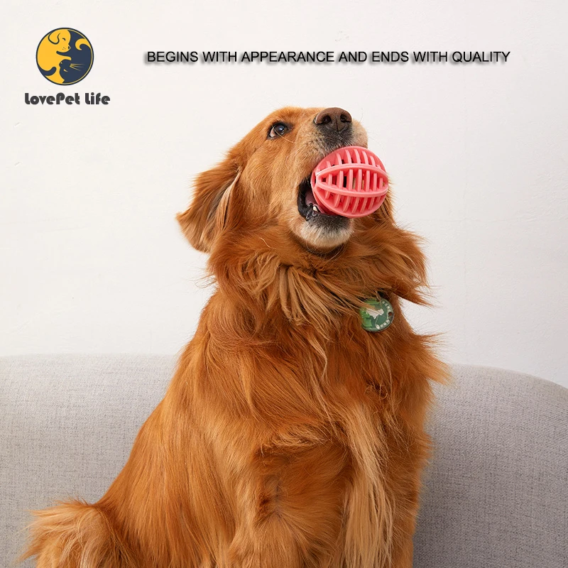 

Dog Toys Puppy Rubber Ball Funny Pet Dog Toys Big Dog Teeth Cleaning Bite Resistant Slow Food Toys Dog Accessories Pet Supplies