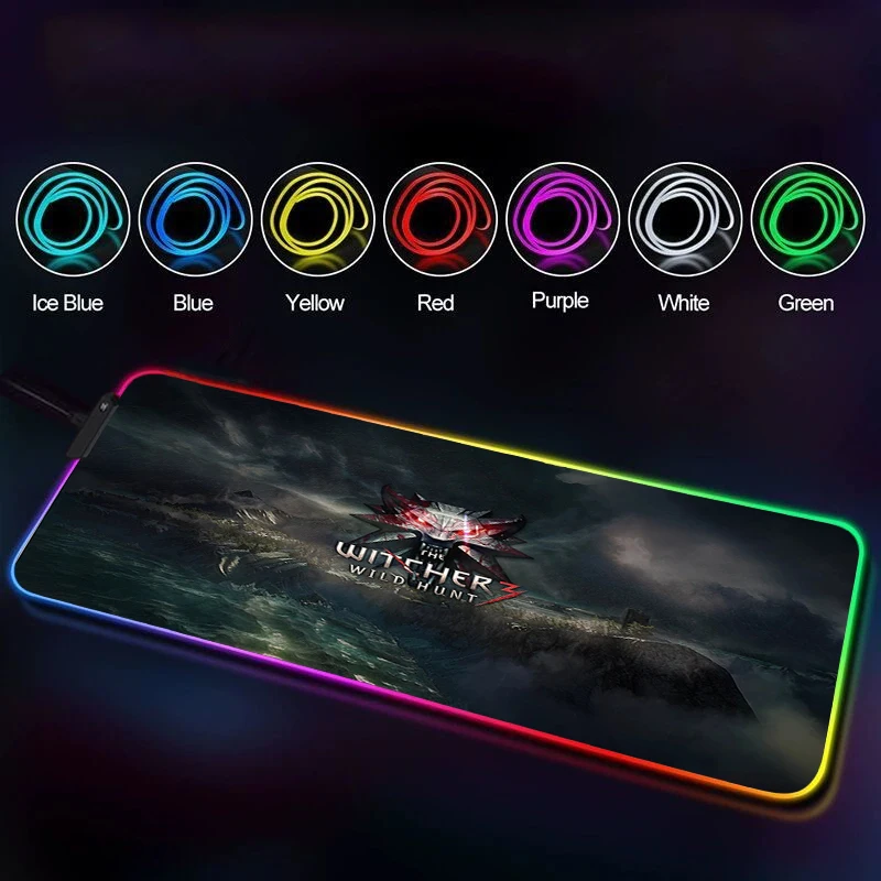 

The Witcher Big Mouse Pad Xxl Pc Gaming Mousepad Rgb Gamer Computer Table Laptop Mat Carpet Accessories Anime Keyboard Desk