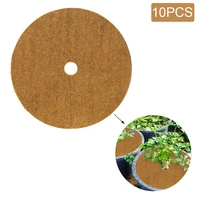 203040cm natural coco coir fiber tree mulch ring protector organic mat for indoor outdoor disc plant cover flower pot
