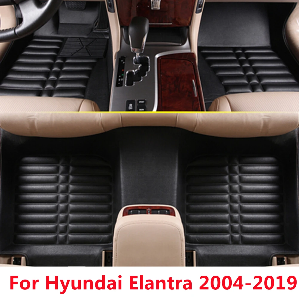 

SJ 3D водонепроницаемые автомобильные коврики на заказ, передние и задние напольные коврики, стильные автомобильные Ковровые Коврики, подходят для HYUNDAI Elantra 2004 2005 06-2019
