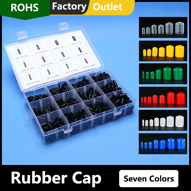 

Boxed 1.5-24mm With Multiple Colors Available Smart Cover Screw Sealing Cap Outer Silicone Plastic Rubber Sleeve Protective Dust