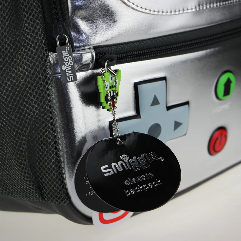 Australian Original Smiggle Game Console Handle Schoolbag Boy Pupils Waterproof PU Backpack 8-12 Years Old 16 Inches