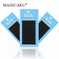 masscaku wholesale price eyelash extensions for salon soft thin tip length 7 20mm eyelash lash supplies