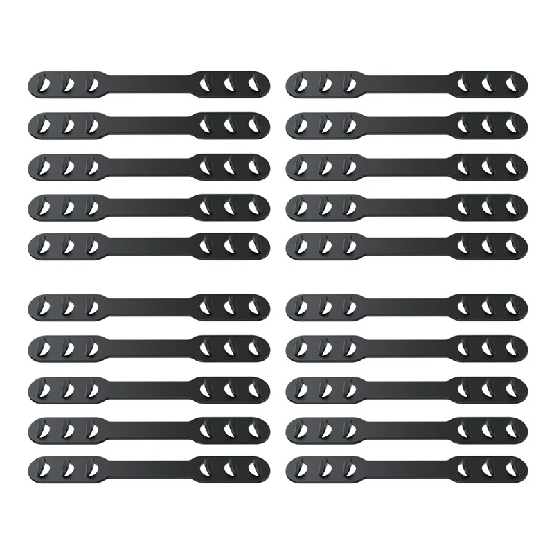 

20Pcs Adjustable Face Mask Ear Protection Hook Extension Grips Buckle Holder Strap Accessories Black