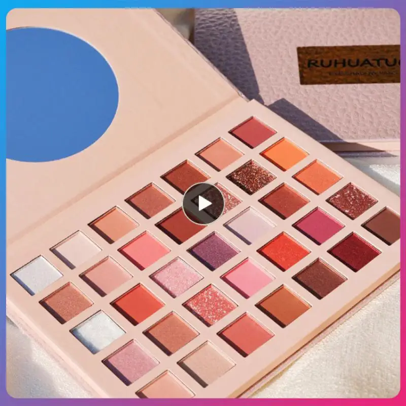 

35 Colors Matte Eyeshadow Palette Pearlescent Shimmer Eye Shadow Earth Color Glitter Eyeshadow Eyes Makeup Cosmetics TSLM1