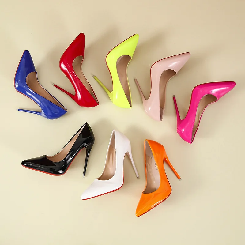 

Women High Heels Pumps Shoes Pointed Toe Slip On Ladies Office Shoes 2022 New Big Size 34-43 Female Wedding Party Shoes