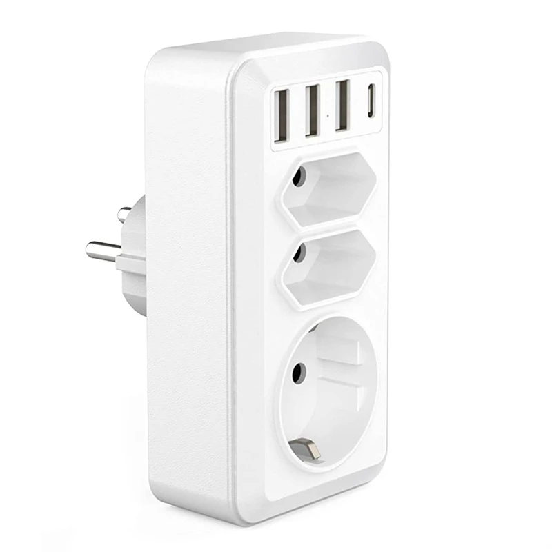 

Розетка USB 7 в 1, с 3 USB-портами и 1 Type-C