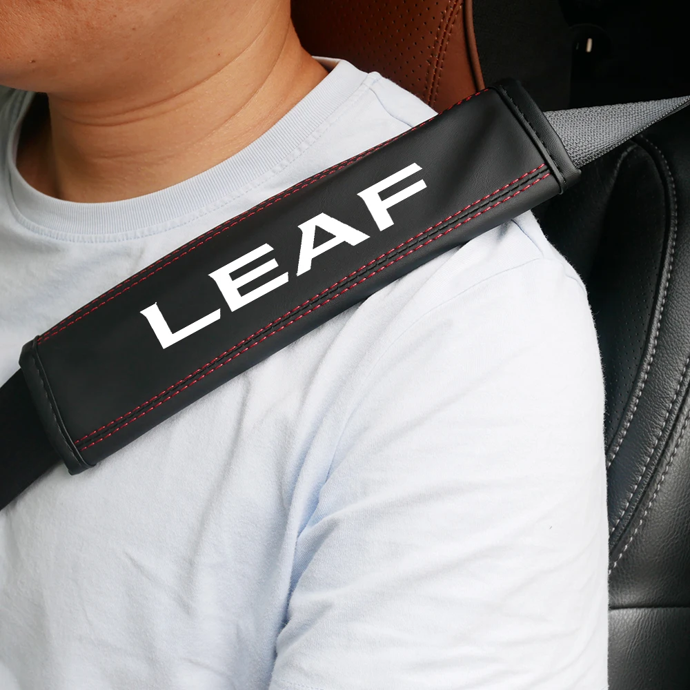 

Кожаная подкладка для NISSAN Leaf, кожаная подкладка для защиты плеч, украшение автомобиля, аксессуары для интерьера автомобиля