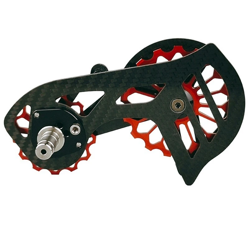 

Задний переключатель передач для велосипеда, красный, из углеродного волокна, 17T, для Shimano 8000 8050 8070 9170 9150 9100