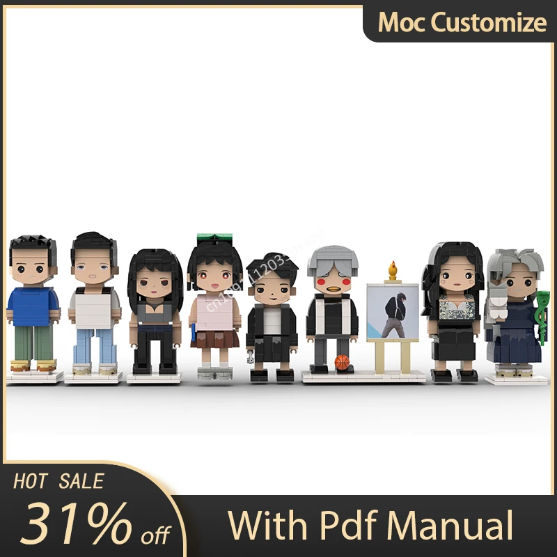 Moc частная настройка фото эксклюзивные строительные блоки Brickheadz кирпичи сделай