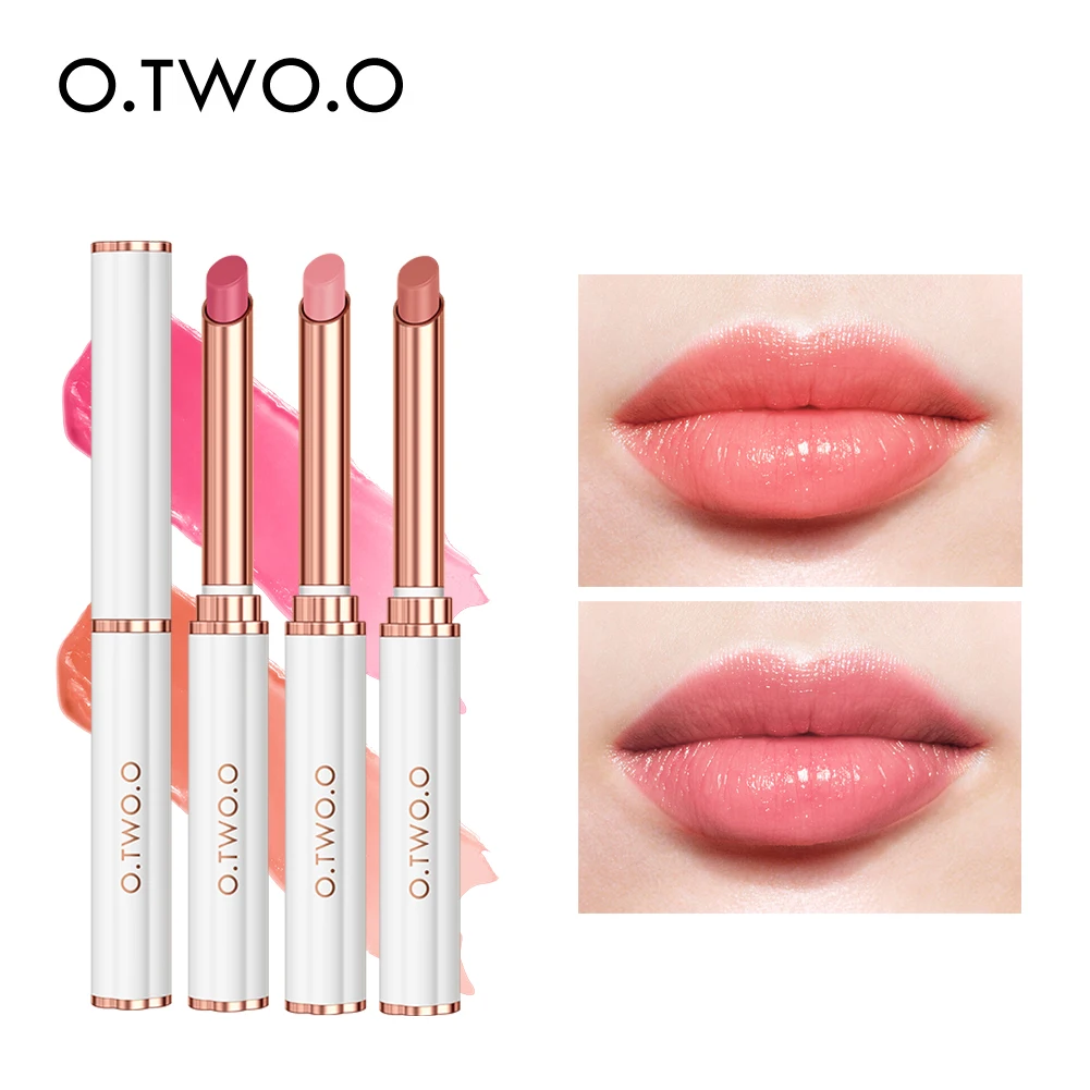 

O.TWO.O Nourishing Lip Balm Moisturizing Long Lasting New Color Changing Lip Care Non-sticky Natural Lip Plumper Makeup