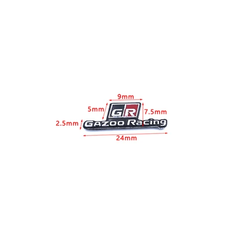 Металлическая 3d-эмблема для Toyota GR Sport Gazoo Racing наклейка с логотипом на автомобиль RAV4 Mirai Avensis Prado Camry Rav4