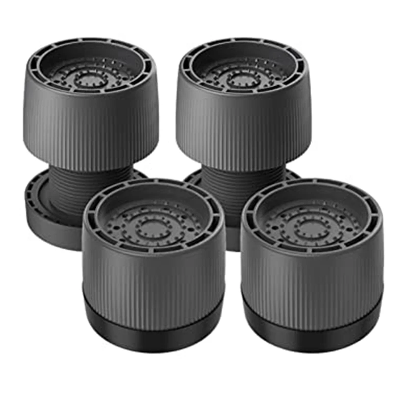 

4Pcs Anti Vibration Pads Adjustable Anti-Vibration Shockproof Cushion Fixer Base Heightening Bracket Support