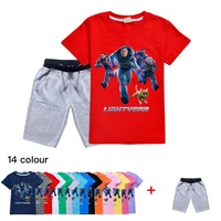 2022 disney buzz lightyear baby boygirl t shirt shorts summer clothing cartoon boy sportswear kids clothing set