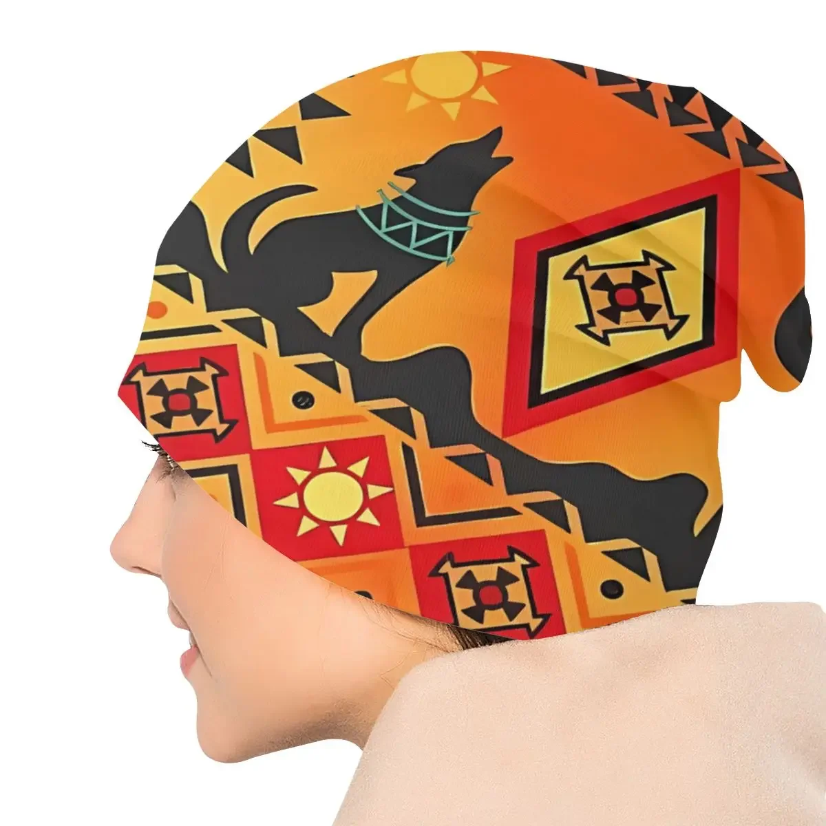 Шапочка шапки Kokopelli Hopi мужские женские тонкие шапочки шапка теплая на осень и