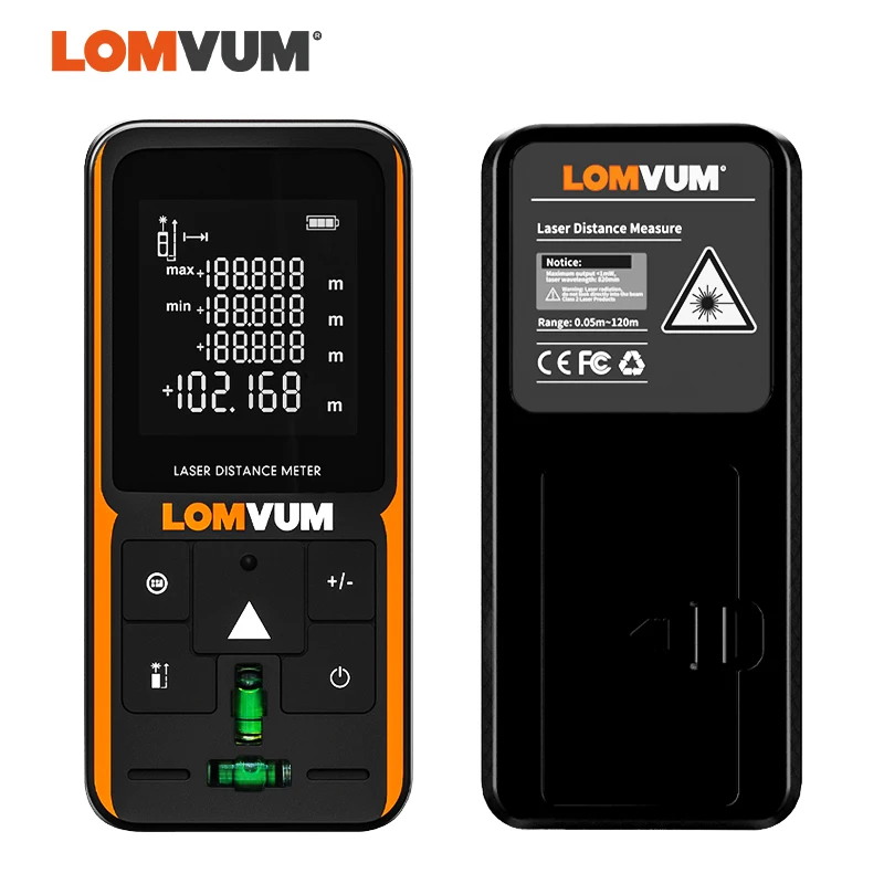 LOMVUM 40m 120m Trena Measure Tape Laser Ruler Rangefinders Digital Distance Meter Measurer Range Finder Lazer Metreler 100m images - 6
