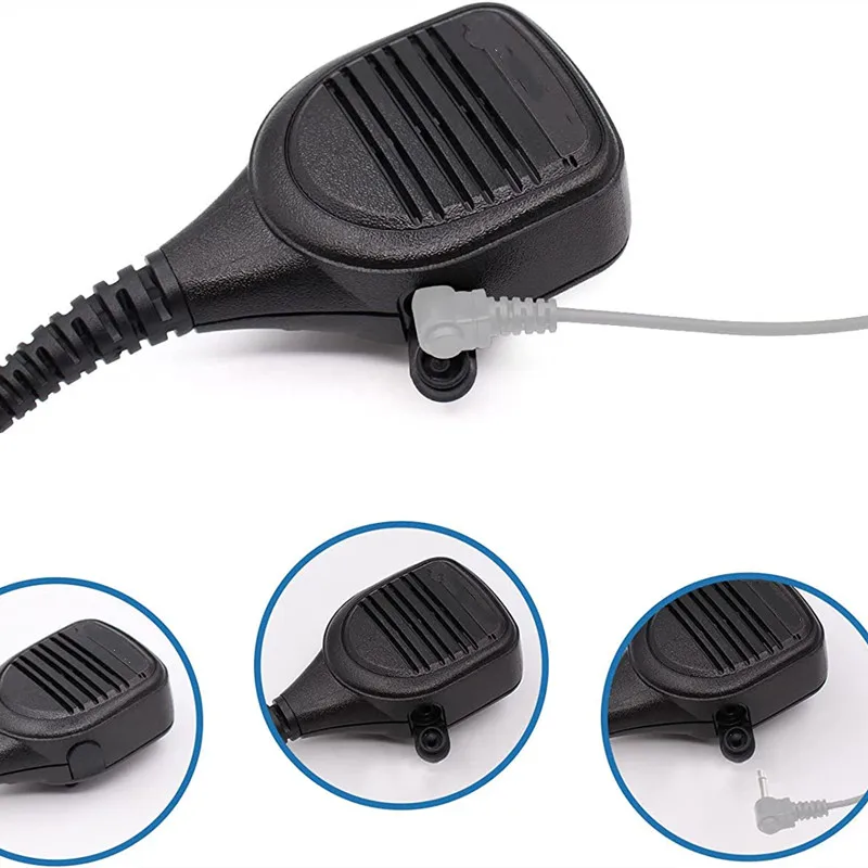 PMMN4051 PMMN4051B Remote Speaker Microphone with 3.5mm Audio Jack for Motorola XTS1500 XTS 2500 XTS3000 XTS5000 MT1500 MTX100