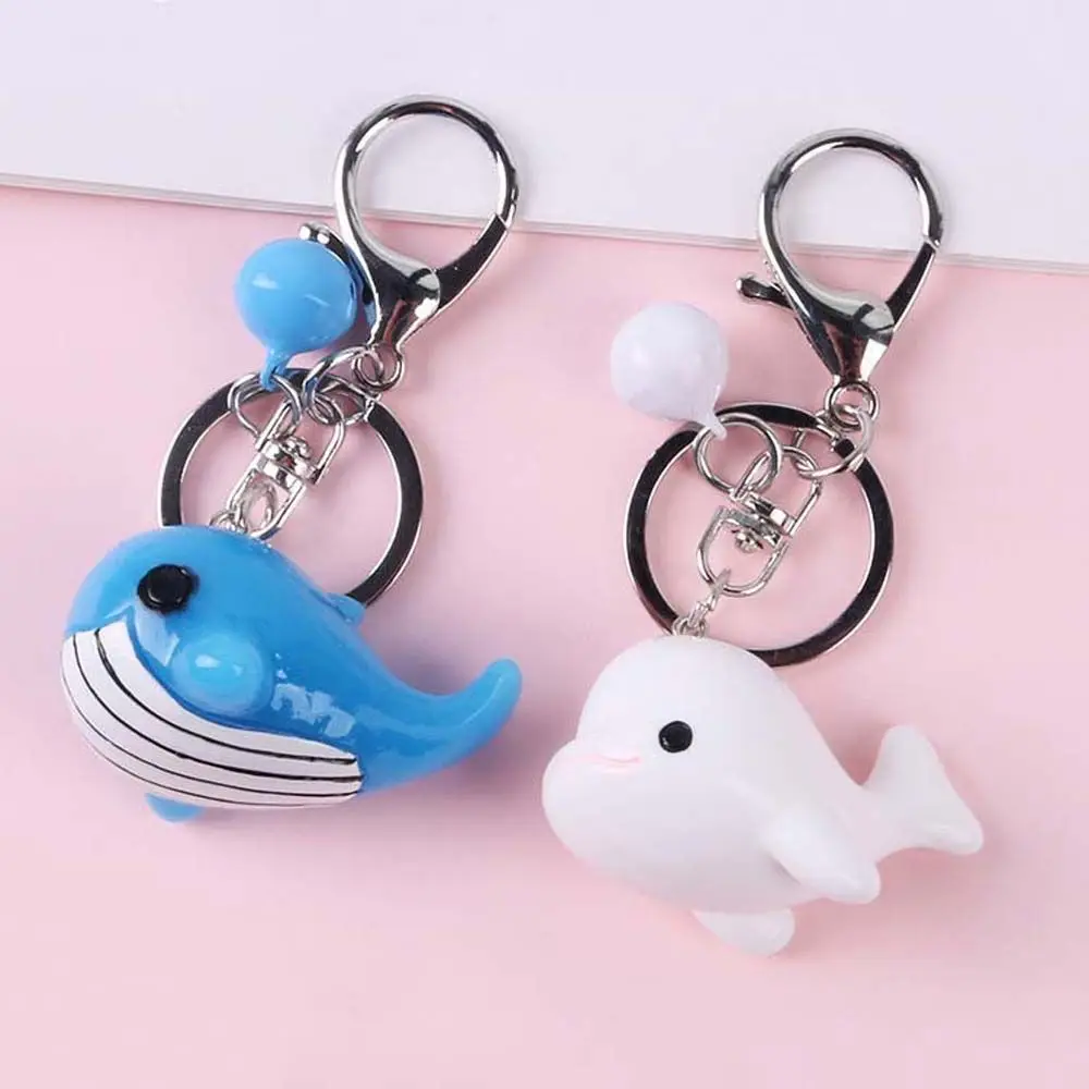 

Pendant Gift Toy Car Interior Accessories Bag Charm Blue Whale Keychain Keyring Ornaments Key Rings Dolphin Key Chain