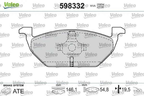 

598332 for ten brake BALATASI GOLF IV 97 BORA 98 POLO V 09 POLO V 09 POLO l 11 LT28-35 lt2828-46 96