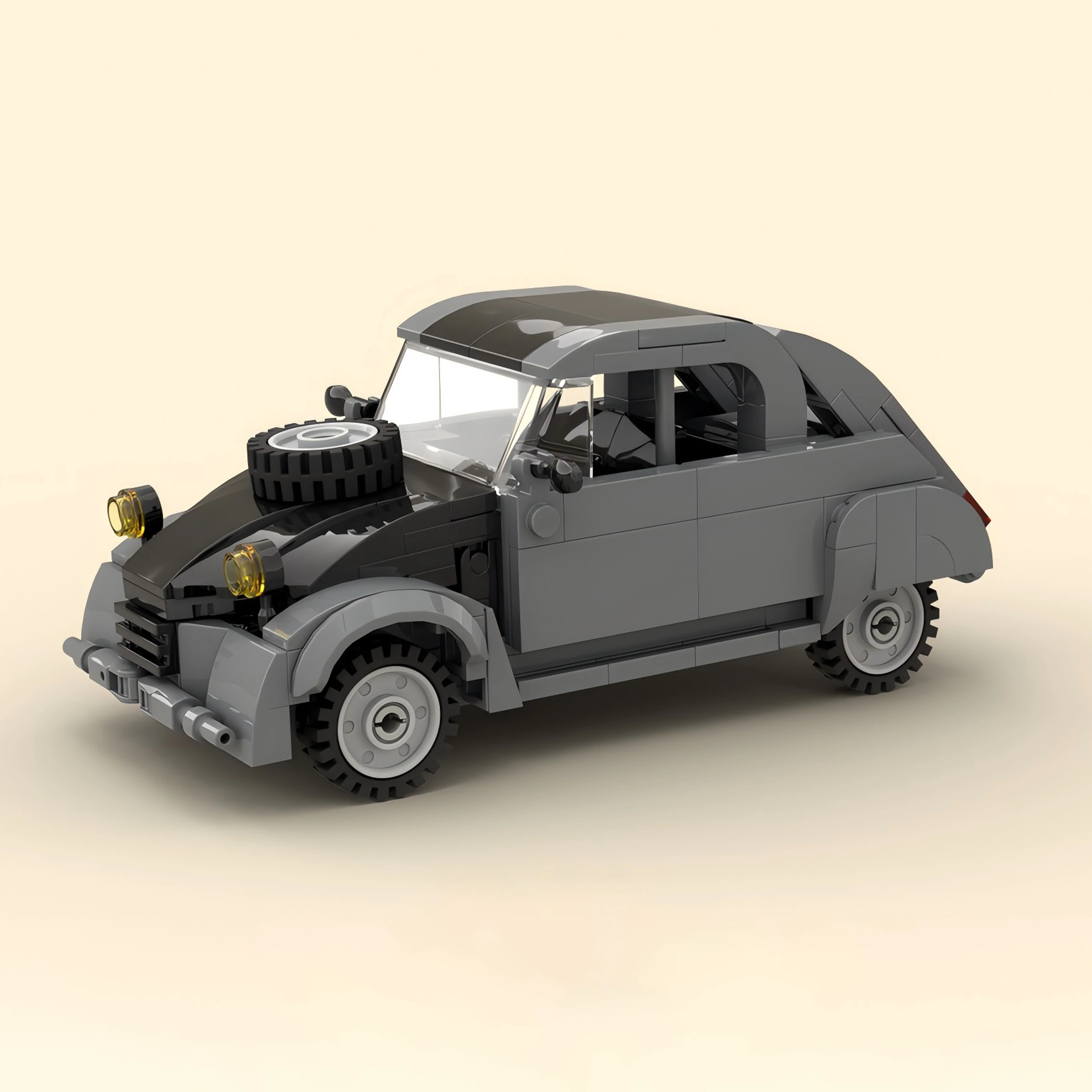 284 шт. MOC Скорость ​ Чемпионы 1958 года модель для гонок по бездорожью строительные