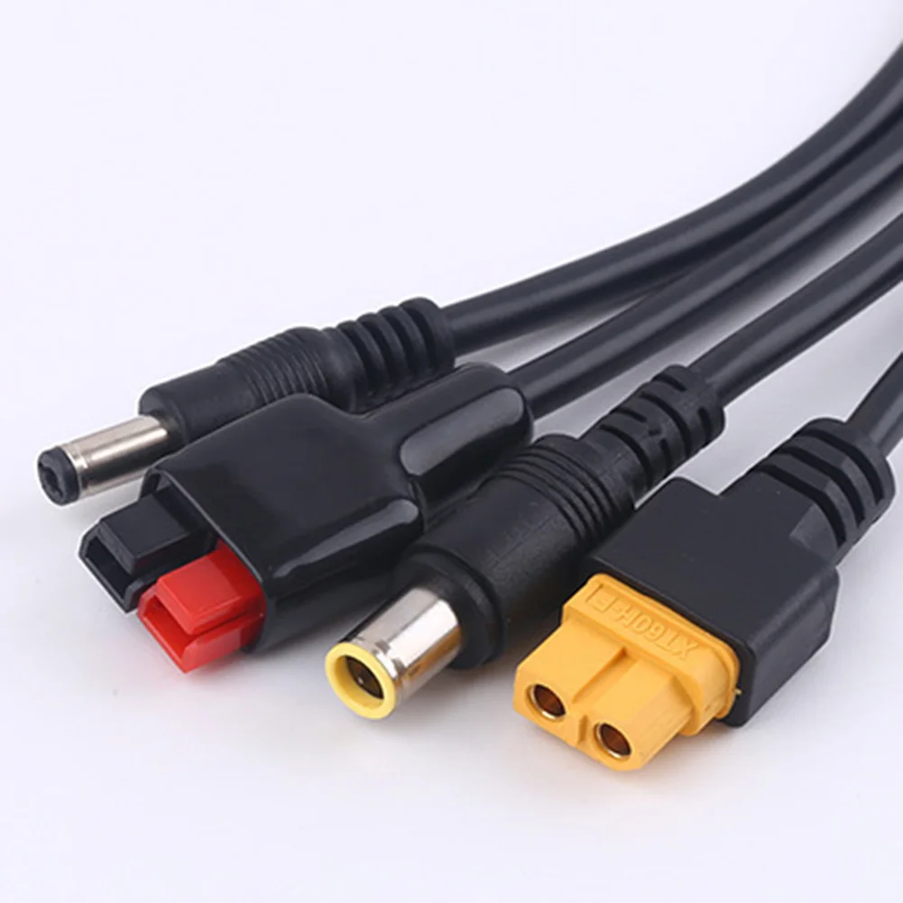 Адаптеры для разъема солнечной панели 4-в-1 Кабель зарядки батареи XT60/DC5521/7909