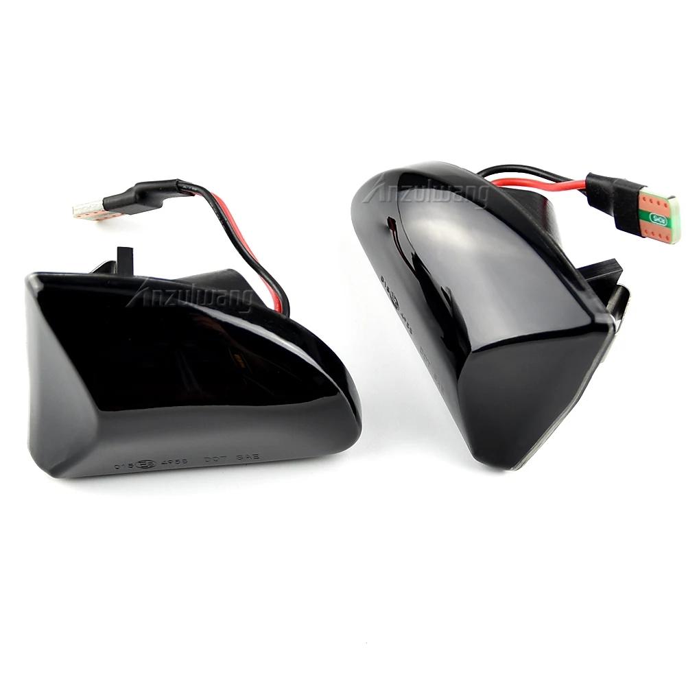 Дымчатые линзы Янтарный светодиодный динамический боковой габаритный фонарь