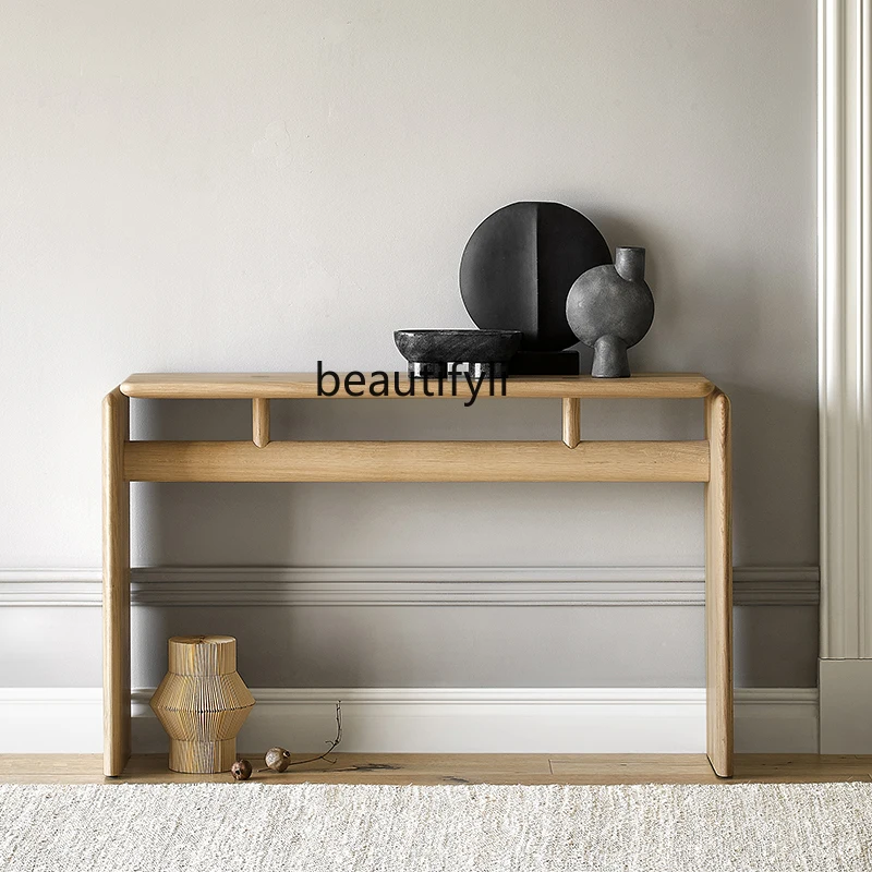 Входной стол Wabi Sansan из массива дерева новый китайский входной для гостиной