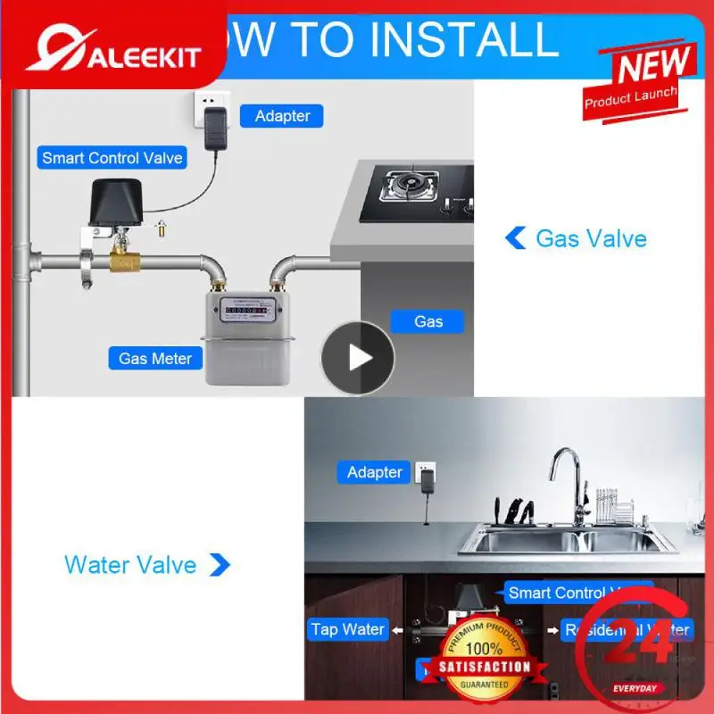 

Zigbee Gas Valve Smart Zigbee Water Valve Automation Skits Smart House Countdown Timer Tuya Smartlife Assistant Wifi