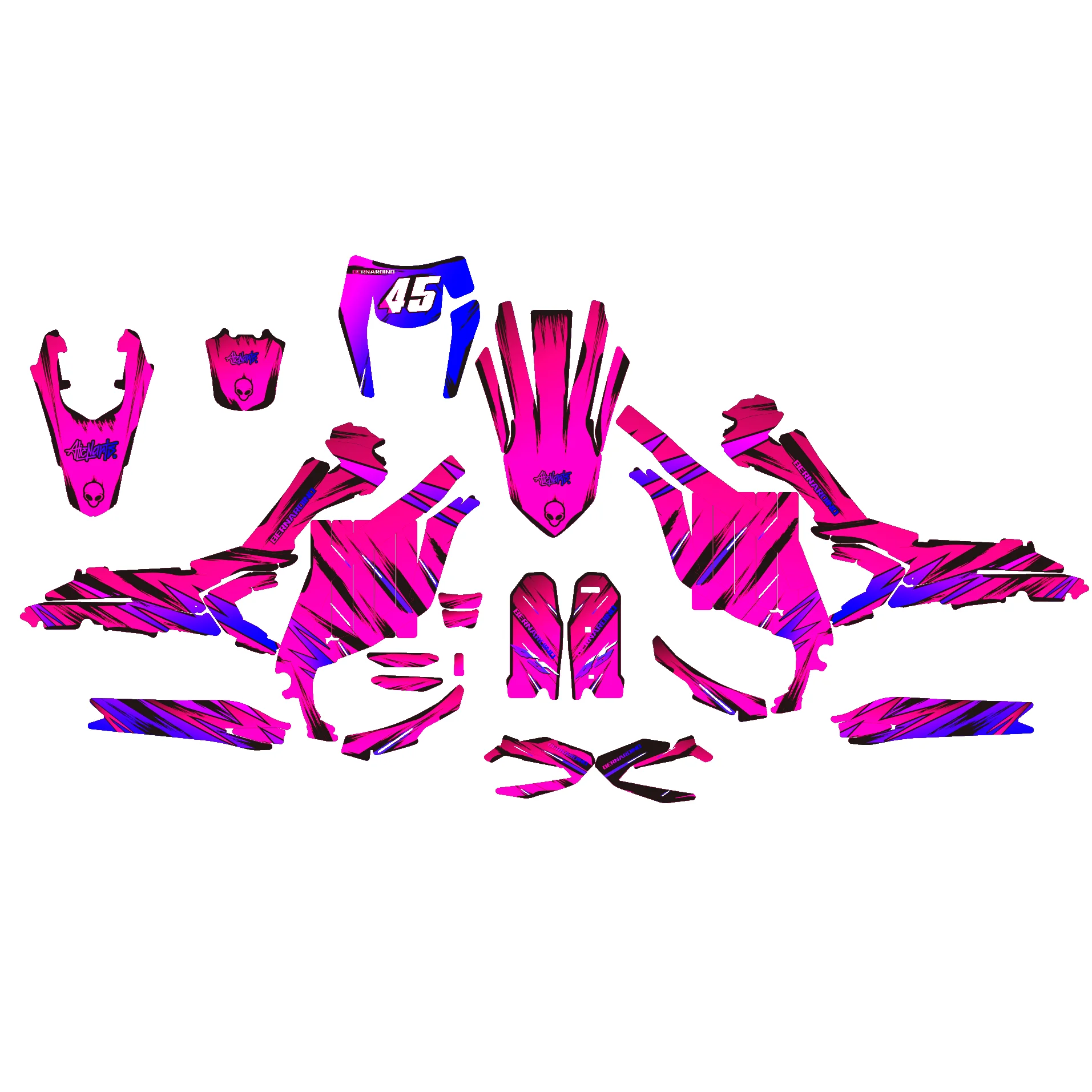 SURRON Ultra Bee голографическая графика специальные утолщенные лазерные цвета