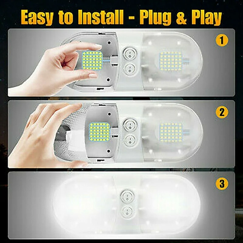 Суперъяркие белые лампы 20X T10/921/194 6000K для внутреннего освещения трейлера